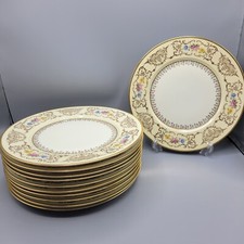 Pickard TK Thun Cecoslovacchia Set di 11 piatti 11" giallo chiaro con oro