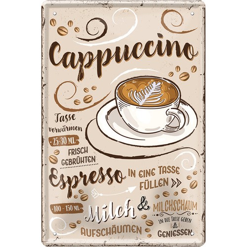 Targa latta cappuccino - in,