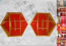 G - BACHECHE ARTIGIANALI IN LEGNO cm 25 x H 25, esagonali, e altre varie  forme