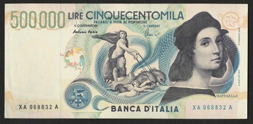500000 lire raffaello serie - 500000,