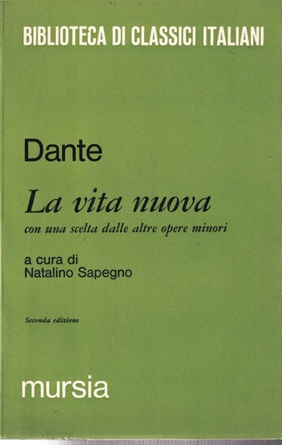 Dante vita nuova mursia - dante, la