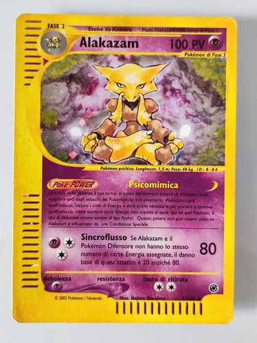 Pokemon card alakazam 1 165 - alakazam, 1/165