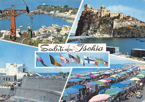 Cartolina ischia vedute - ischia,