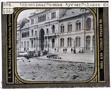 ARGENTINA Buenos Aires edificio governativo foto diapositiva lanterna magica