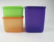 Tupperware Cubix set 3 pezzi contenitori per dispensa 1.8 L , 1 L, 650 ml NEW
