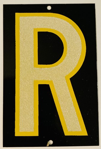 Casa riflettente lettere - riflettente, "r"
