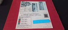 CARTOLINA DOPPIA GIORGIO ZOJA MILANO 1934 PROVINCE TARANTO BRINDISI LECCE