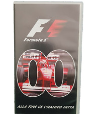 F1 2000 ALLA FINE CE L'HANNO FATTA 2 VHS ORIGINALI LOGOS TV FORMULA 1