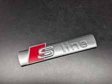 AUDI S LINE 8N0853601A LOGO SIGLA EMBLEMA FREGIO STEMMA SCRITTA BADGE TARGA NOME