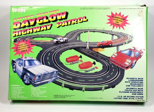 Slot car vintage artin - car, dayglow