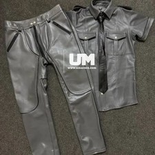 Camicia uomo grigia in vera