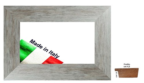 Cornice argento con - , venature