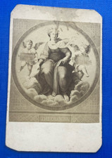 Figurina quadro Goupil & Cie Paris N 819 Raffaello - Theologia Vintage