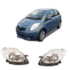 2X FARI FANALI PROIETTORI ANT DX + SX  PER TOYOTA YARIS DAL 2006/2008 mod valeo