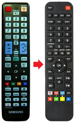 Telecomando adatto per samsung - per,
