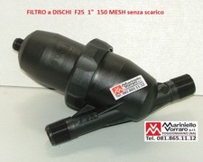 Filtro F25 da  1 "M-M  a dischi, marca TORO, 150mesh