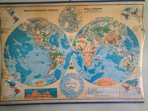 Mappamondo fisico planisfero - mappamondo,