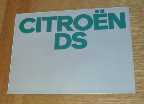 Brochure pieghevole citroen - pieghevole, ds
