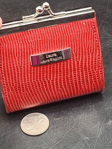Red laura biagiotti coin purse - red,