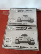 ✅KIT 1/35 MAQUETTE MQ-35025 T-34 cingoli maglia a maglia in plastica - n°2 set