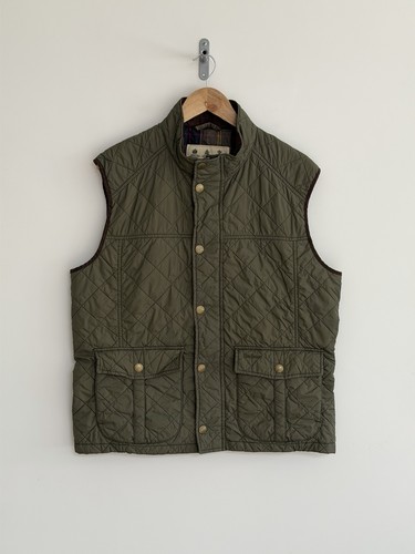 Barbour gilet verde trapuntato - barbour,