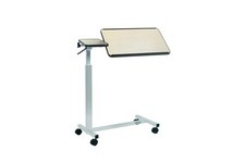 Tavolino da letto in Acciaio su ruote sollevamento automatico Due piani