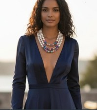 Collana Elegante a Tre Fili