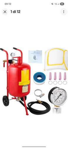 Vevor 40l sabbia - 40l, mobile