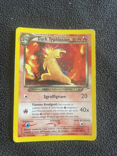 Carta pokemon dark typhlosion - pokemon,