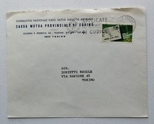 AFFRANCATURA LIRE 50 CODICE AVVIAMENTO POSTALE ISOLATO SINGOLO SU BUSTA 