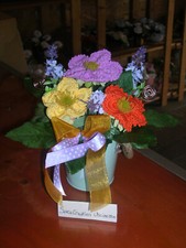 Composizione fiori realizzati