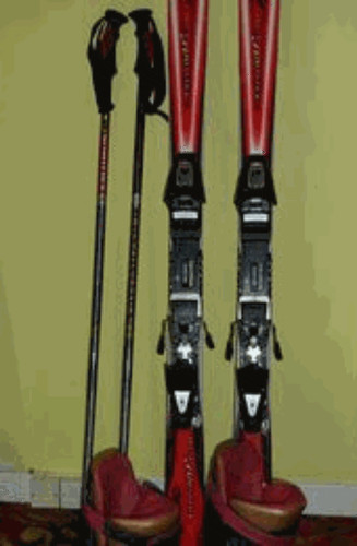 Sci attacchi bastoncini - sci,, attacchi,
