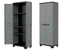 Keter Armadio Alto Stilo, 3 Ripiani Regolabili, Grigio Scuro, 68x39x173 H Cm