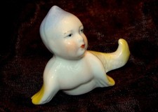 Figurina Bagnante Sirena Stile Art Deco-Deutsch Stile Art Nouveau Porcellana