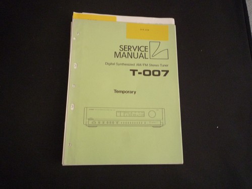 Manuale servizio originale - manuale,