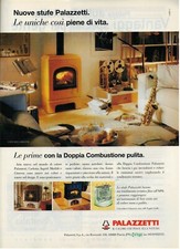 Pubblicita' Originale Vintage " NUOVE STUFE PALAZZETTI "  ANNI '90