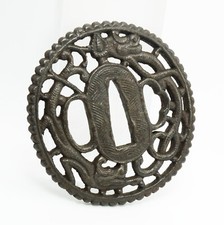 Drago Tsuba Nanban giapponese antica spada adatta samurai Katana Wakizashi