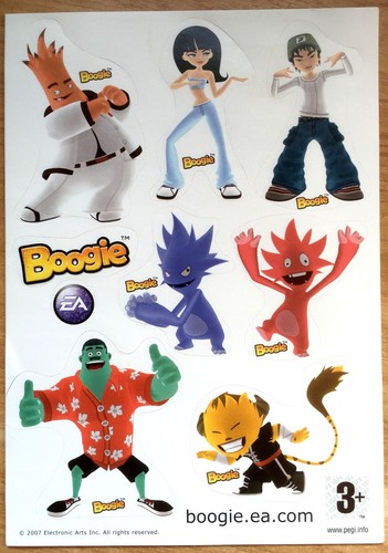 Boogie stickers officiels ea - boogie,