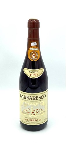 Vintage bottle brero - brero, barolo