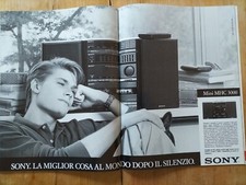 Clipping Pubblicità Advertising 1988  SONY Mini MHC 3000 -  VINTAGE 42x 28 cm