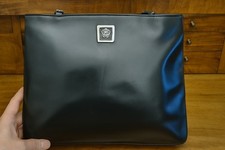 Borsa Gianni Versace Medusa 1997 in nappa nera – Rara, usata pochissimo