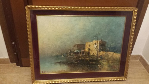 Quadro olio spatola - quadro,
