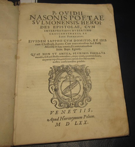 1570 ovidio heroides - 1570,