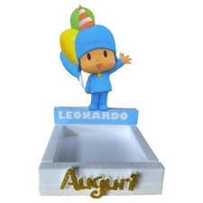 Porta Confetti Pocoyo in Polistirolo Personalizzato con Scritta Auguri in 3D
