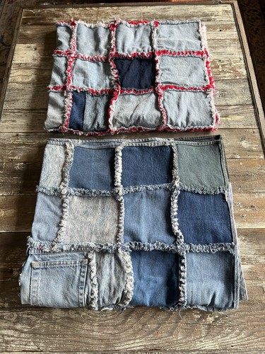 Denim home made patchwork - denim,