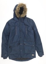 Cappotto parka blu uomo taglia