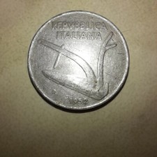 Moneta 10 lire del 1952