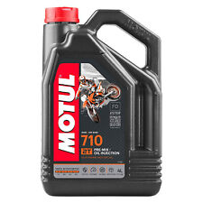 Motul 710 2T Olio 100% Sintetico per Miscela Moto Scooter 2 tempi 4 litri 104035