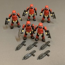 5x HALO MEGA BLOKS RED UNSC