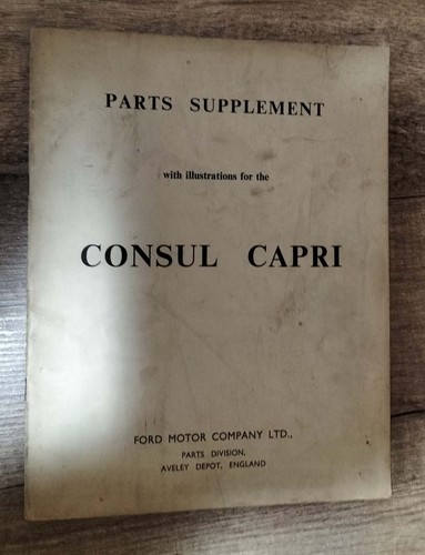 Ford capri consul - consul, part